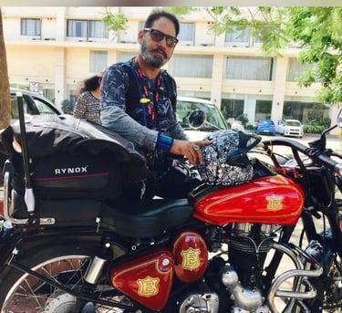 Mr. Susheel Pareek who has been a rider since 2011. RSPD BIKER'S CHOICE