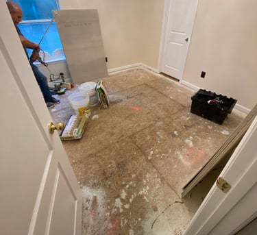 before modern flooring transformation Jacksonville