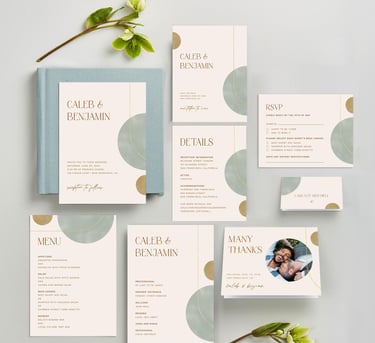 wedding paper items.
