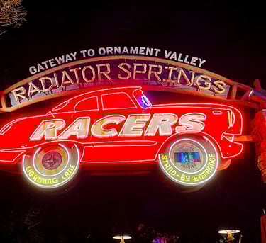 Radiator Springs Racers at Disneyland® Park.