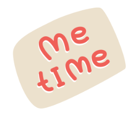 a picture of a sign that says me time