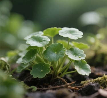 Planta Centella Asiática Cica Tiger Grass Erva do Tigre