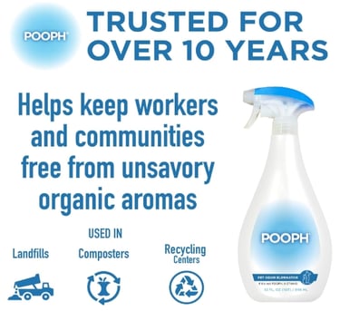 POOPH® Pet Odor Eliminator Spray - Patented NO Fragrance NO Harsh Chemicals Organic Odor Eliminator 