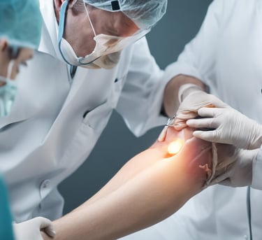 a doctor and a nurse in a hospital