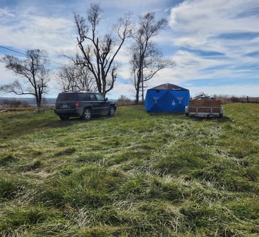 view of the hunting camp