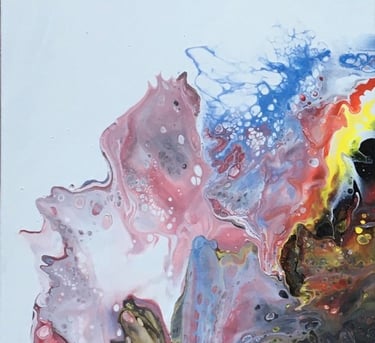Iris - Tableau art abstrait - art contemporain - acrylique sur toile