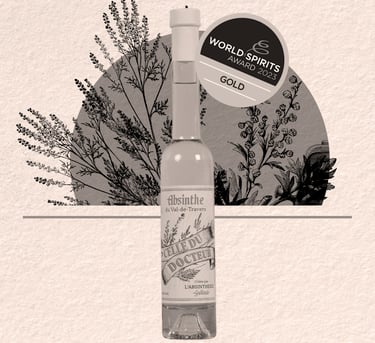 Bouteille d'absinthe Celle du docteur