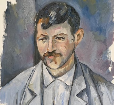 NFS Cezanne master study oil on paper