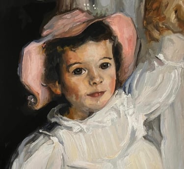 NFS Master study of Cecelia Beaux detail oil on paper