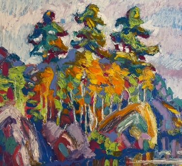 Sanzen Study in oil pastel on paper