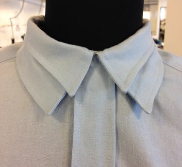 Skjorte krave I Skrædder syet skjorte med detaljer