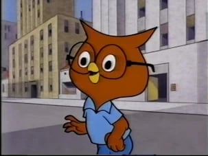 Norma Macmillan as the voice of Ollie the Owl - Whiz Quiz Kid
