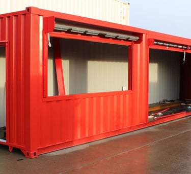 40ft Container Shops & Conversions for Food & Drink Kiosks