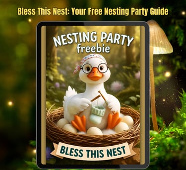 Bless this Nest Free Nesting Party Printable Guide