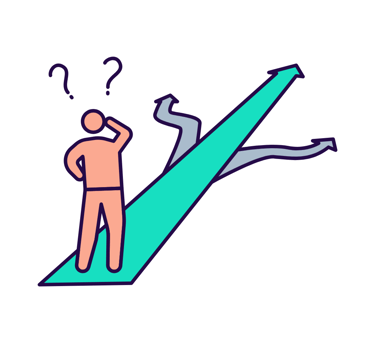 A person making a decision