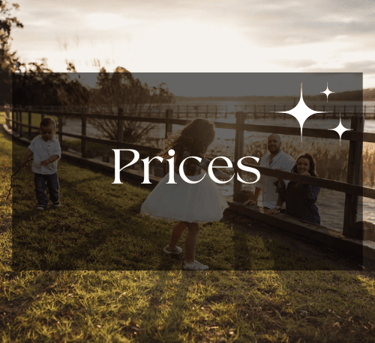 a family of four children playing with a frisbee
