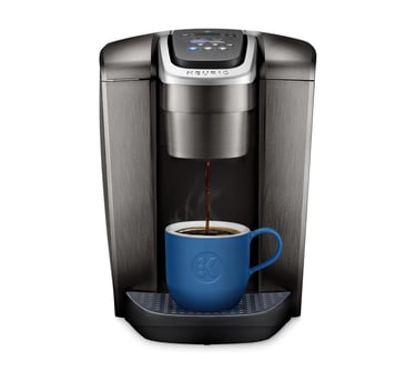 Keurig K-Elite single-serve smart coffee maker with strength and temperature control, brushed slate 