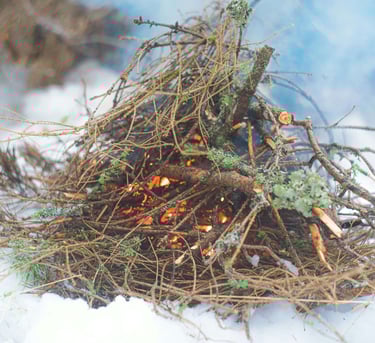 image of starting fire in any condition using 