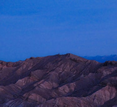 Sunrise over Zabriskie Point, Red Canyons of Death Valley