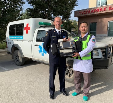 Donation to Mongolia