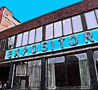 Expositor Building 1950 Entrance 12236