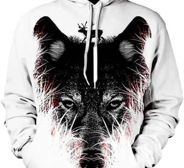 polar fleece sweatshirt with print