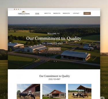 Large Ag Business Website builder