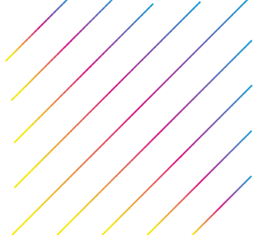 a line of lines of colored lines