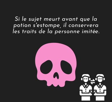 polynectar polyjuice potion harry potter potion magique décorative cabinet curiosité