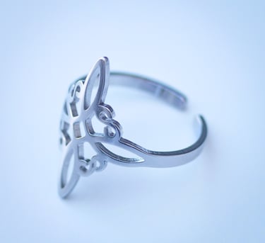 bague gothique sorcellerie halloween celtique sorcière