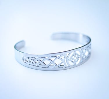 bracelet manchette sorcière occulte gothique celtique nœud sorcellerie