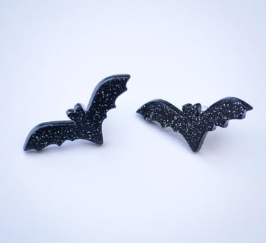 boucles d'oreilles chauve-souris halloween look gothique