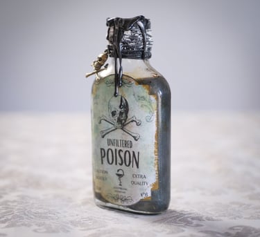 Wednesday Addams Poison bottle magic potion gothic
