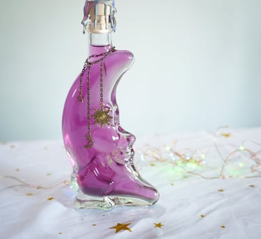 Potion magique décorative Lune astres sorcellerie ésotérisme soleil witch sorcière bloodybloom