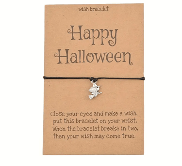 bracelet de souhait enfant halloween sorcière