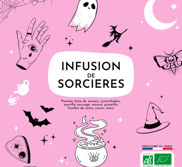 thé infusion tisane de sorcières witch's brew artisanal BIO
