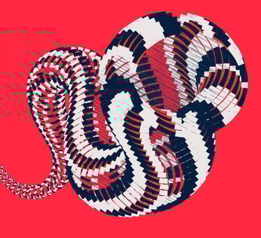Red White and Blue vector ilustration. Click to buy at Saatchi.