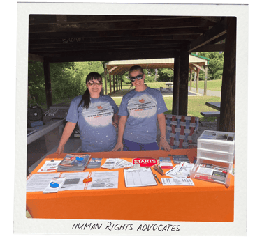 Laura McHugh, candidate for Marshall County KY Commissioner helping with MC Human Rights Advocacy 