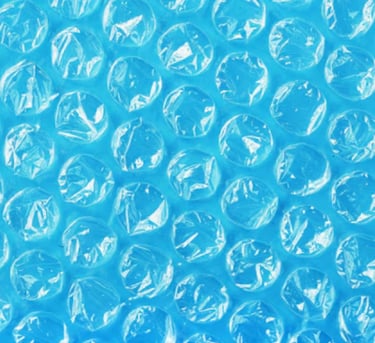 Zila gaisa burbuļplēve pārtikas un farmācijas iepakošanai