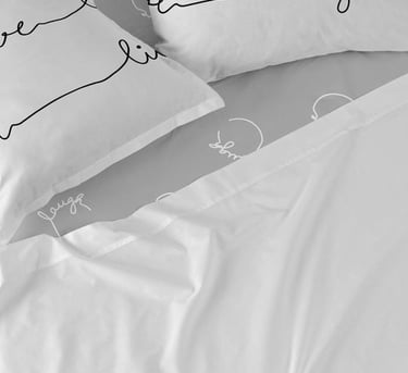Hotel flat sheet with clean hotel corner tucking