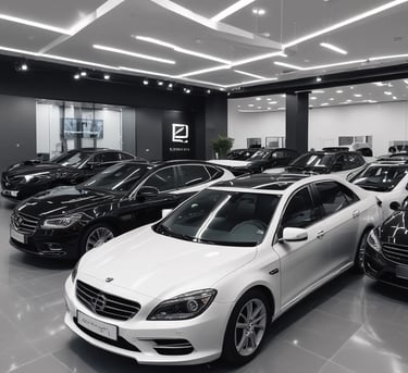 blue and white striped round textile