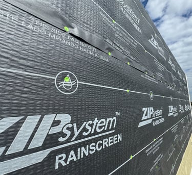 a building with a large sign that says system rain