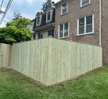 a fenced in fenced in area with a fenced in area with a