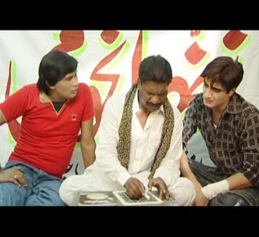 Naghman Saleem with Amanat Chan & Akram udas at Drama (Latri 2008) as an actor,editor & Director