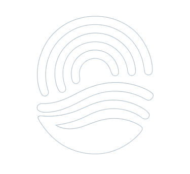 Official logo for Mallorca Unlocked, featuring an abstract icon with fluid lines symbolizing experiences of the island.