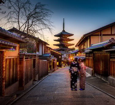 Kyoto using AI travel suggest