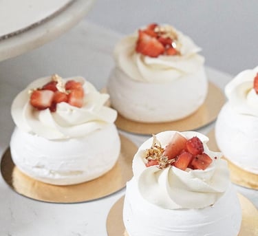 a variety of desserts on a table