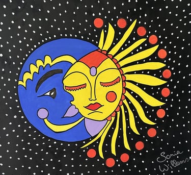 Le bisou de la lune au soleil 50/50 (19/10/2023)