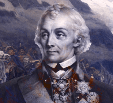 A.V. Suvorov, feldmareșalul rus neînvins vreodată.