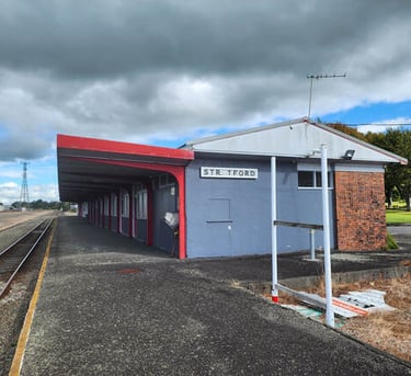 Many provincial train stations still exist, waiting for a day when passengers may return. Land arou